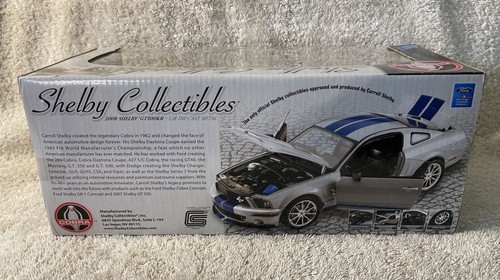 1:18 CARROLL SHELBY 2008 Shelby GT500KR COBRA Black Chrome NIB VHTF! 1 of 500! - Picture 6 of 10