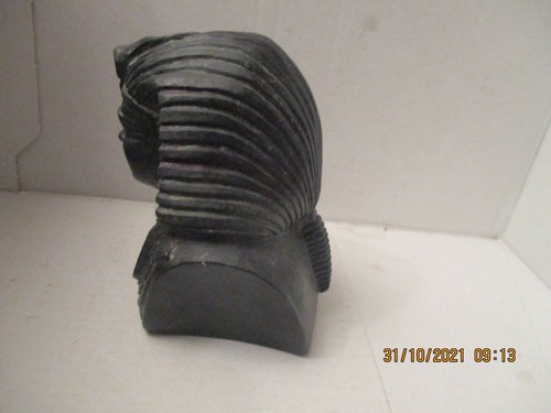 PHAROAH Black Resin Ornament Egypt no packaging - Foto 2 di 5