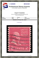 #841 Used Coil , PSE Graded 95, Cert # 01334294