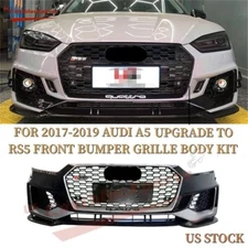 FOR 2017 2018 2019 Audi A5 UPGRADE TO RS5 FRONT BUMPER+GRILLE BODY KIT