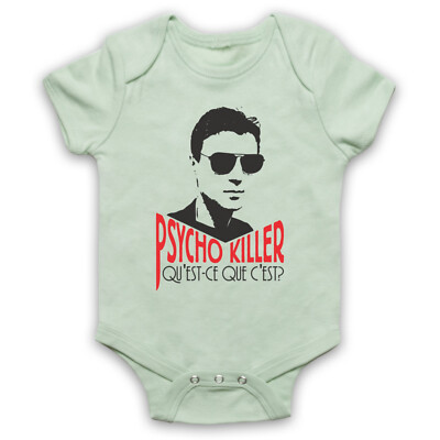 PSYCHO KILLER SPRECHENDE INOFFIZIELLE KÖPFE NEW WAVE BYRNE BABY WACHSEN BABYANZUG GESCHENK