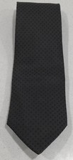 ZADI Andrew's TIE, 100 SILK, dark grey with black dots, authentic, NEW