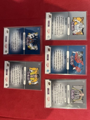 2023 Marvel Allegiance Infinity Trilogy Purple box parallel /99 Lot Of 5 - Picture 2 of 2