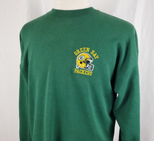 Green Bay Packers Vintage Champion Sweatshirt XL 50/50 Embroidered Helmet, 90s