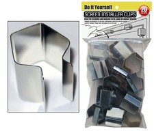 WINDOW SPLINE HANGING HOLDING TOOL INSTALL CLIPS (20 clip pack)