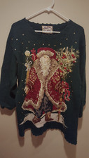 Vintage Ugly Christmas Sweater - Heirloom Collectibles - Extra Large XL - Green