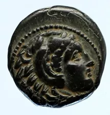 ALEXANDER III the GREAT 336BC Hercules Club Macedonia Ancient Greek Coin i95854