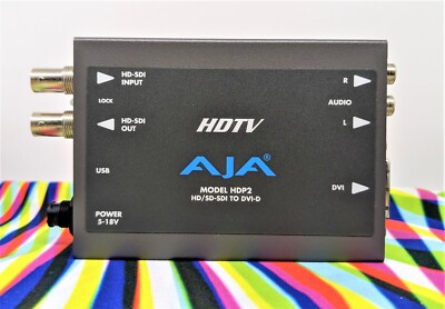 AJA HDP2 HD/SD-SDI to DVI-D Converter with power supply   NO USB CONNECTION