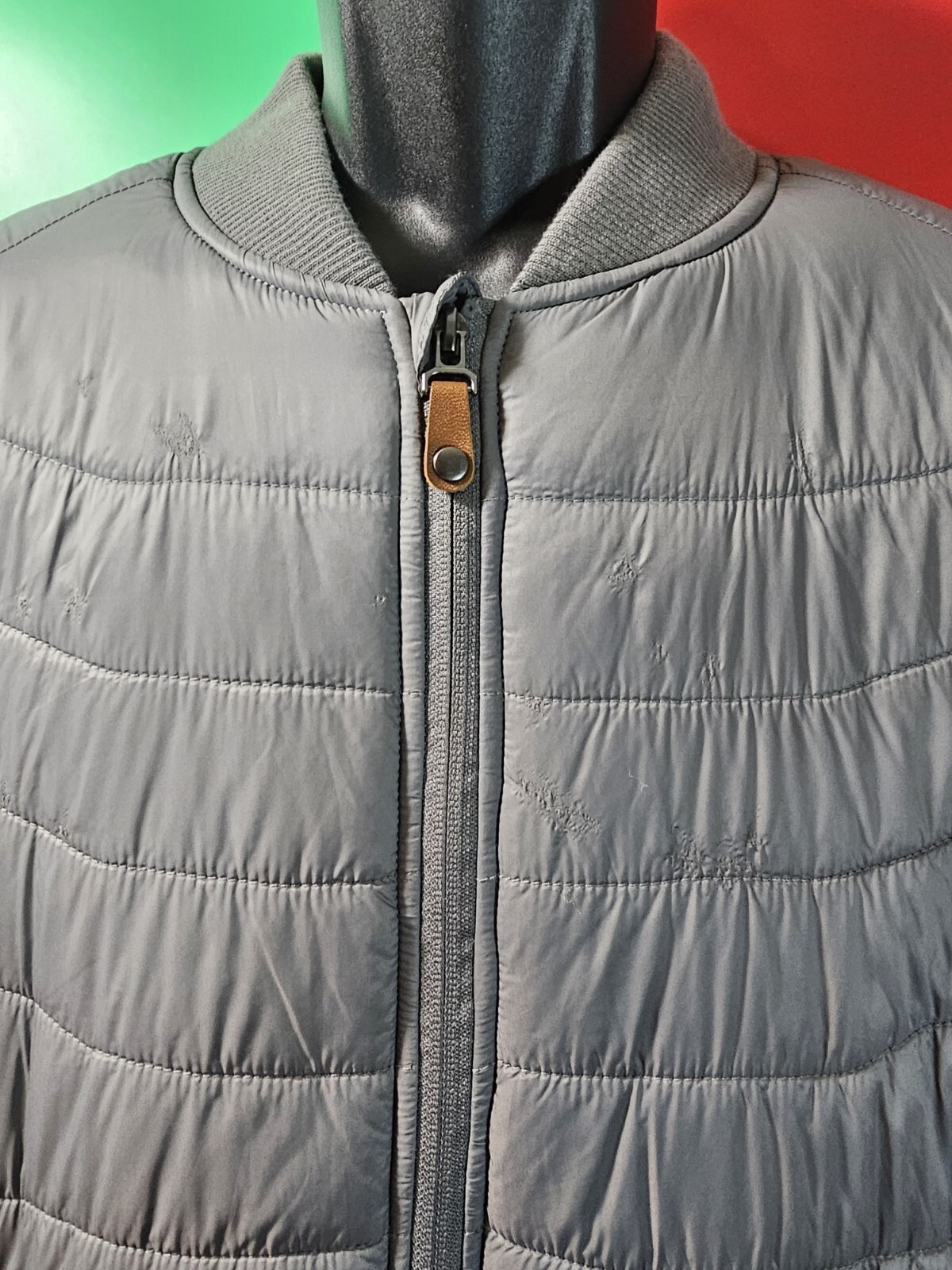 Kyodan Outdoor Jacket Mens Sz Medium Gray Long Sleeve Zip Up Puffer Jacket image 4