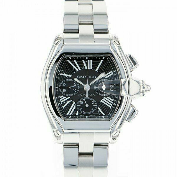Cartier Roadster Men's Black Stainless 
