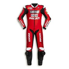 TUTA PELLE DUCATI LENOVO NUOVA UOMO RACING 1 PEZZO MOTO MOTO GP BIKER