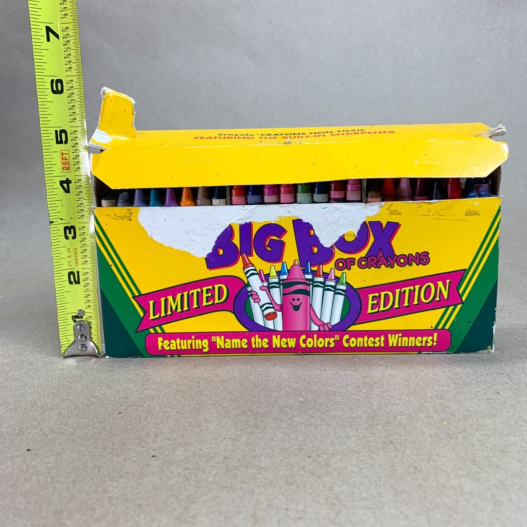1993 Crayola Crayons 96 Count Big Box - Limited Edition Name the
