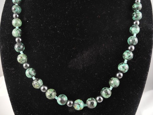 "Collar navajo nativo de plata de ley con cuentas de turquesa de tela de araña 18""" - Imagen 7 de 11