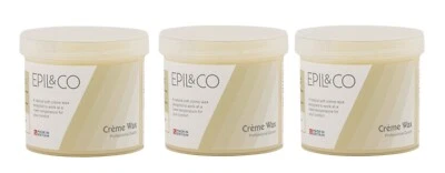 EPIL & CO Epil Co Natural Wax Pot Tub Jar Depilatory Face Leg Body Waxing Strip Beauty 3pk