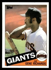 1985 Topps #434 Gene Richards Card San Francisco Giants