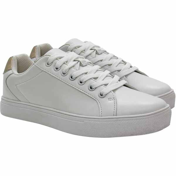 SAOLA sneaker uomo corte Crane bianche taglia 8 nuove con scatola ecopelle facili da pulire