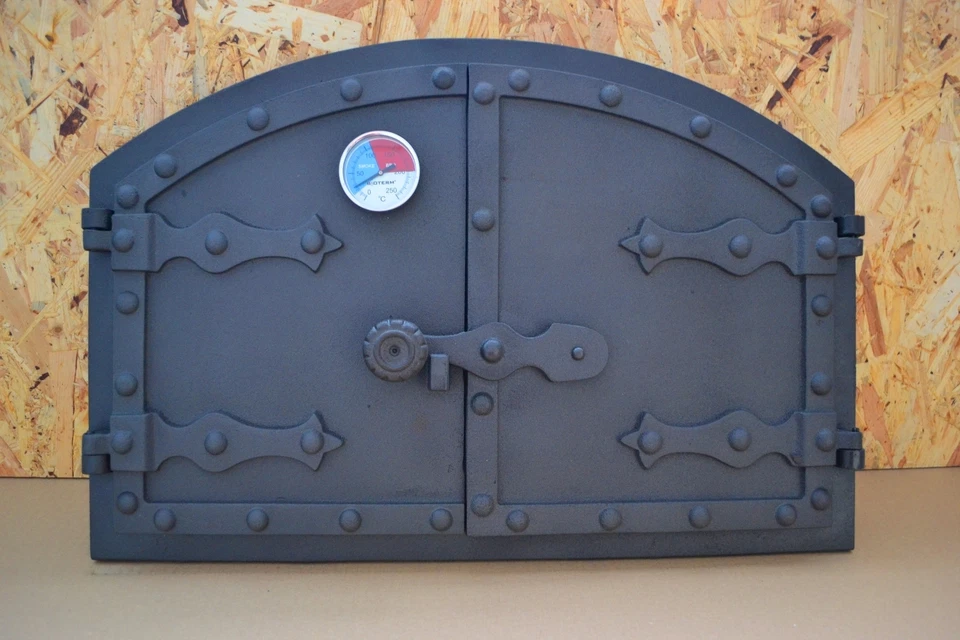 Porte de four, porte de poêle à bois, porte de four en fonte porte de cheminé... - Photo 1/1