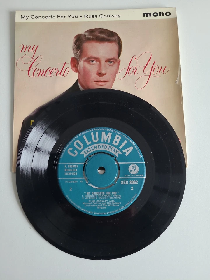 Russ Conway"My Concerto For You" UK Columbia Records 7" EP 45rpm  - Image 2 of 4