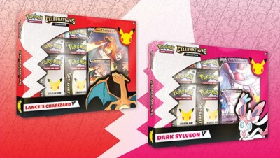 Pokemon Celebrations Lance's Charizard & Dark Sylveon V Collection