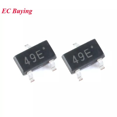 50pcs 49E Hall Effect Sensor High Sensitivity SOT-23 SS49E