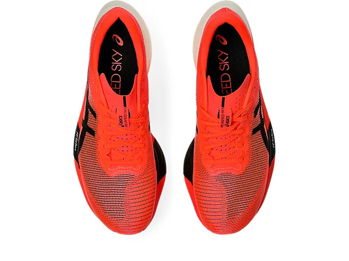 ASICS METASPEED SKY PARIS 1013A123 600 Sunrise Red Black Unisex 