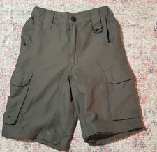 Boy Scouts Olive Green Uniform Cargo Shorts-100 Polyester-Size Youth Small-Used