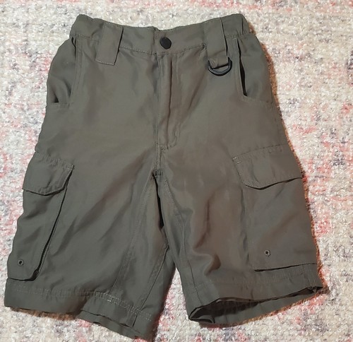 Boy Scouts Olive Green Uniform Cargo Shorts-100% Polyester-Size Youth Small-Used - Picture 1 of 10