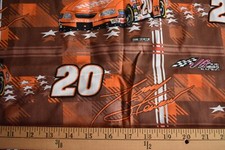 NASCAR 20 TONY STEWART VINTAGE 100 COTTON FABRIC 47X44 INCHES
