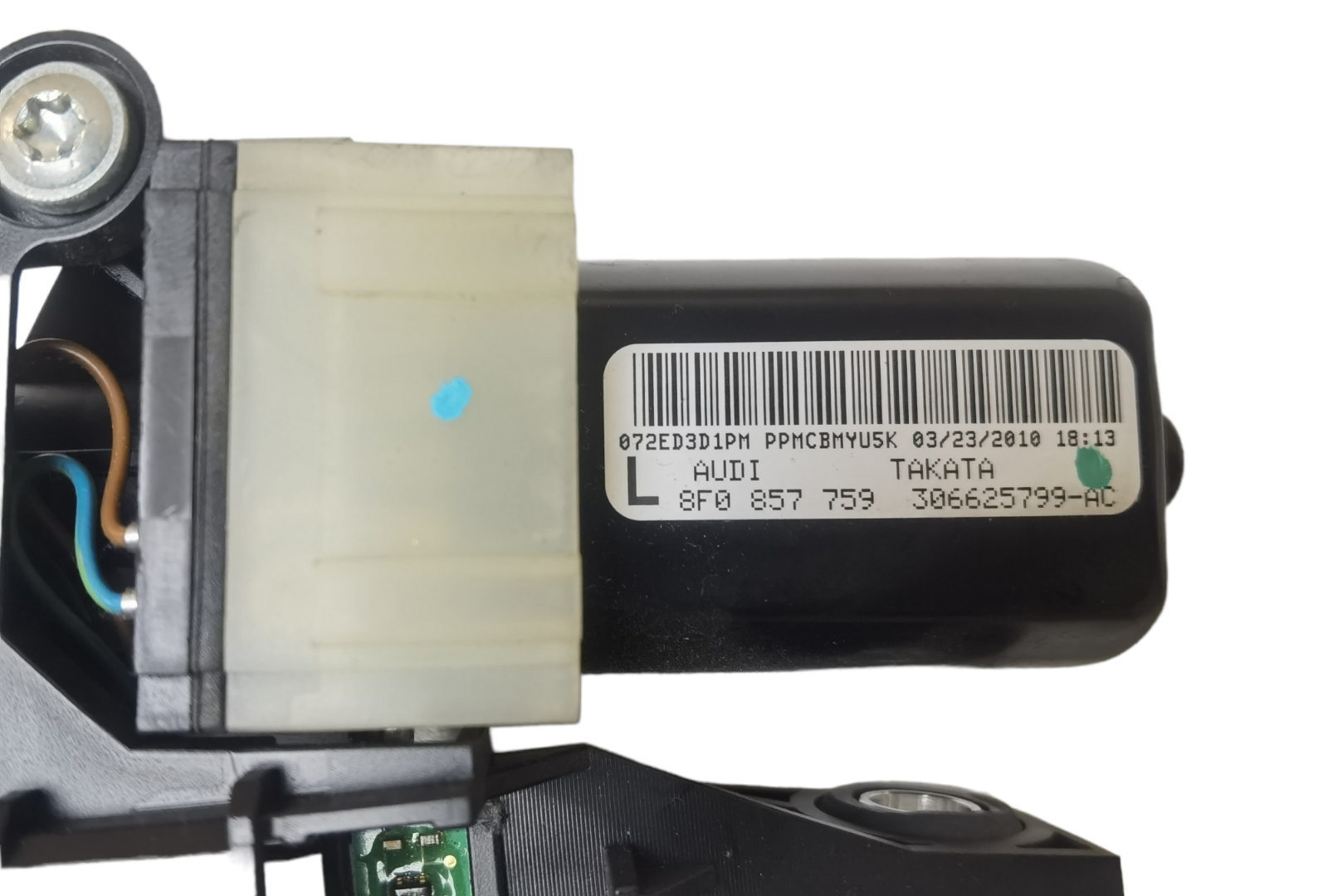 0917 AUDI A5 S5 RS5 B8 8T RIGHT SIDE SEAT BELT FEEDER ASSEMBLY OEM