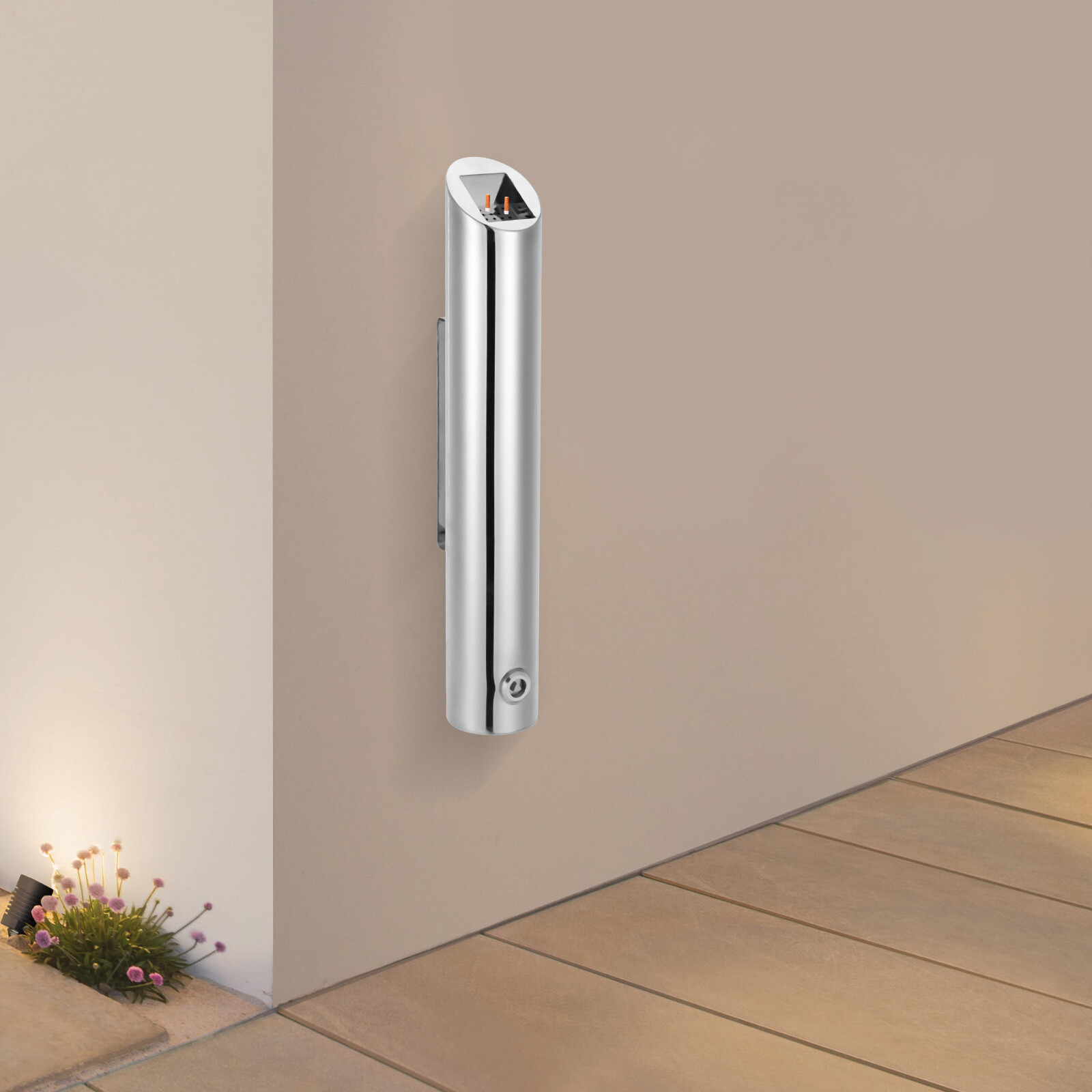 Wall Mounted Trash Can, Indoor/Outdoor Waste Comtainer, Large Capacity Trash Bin