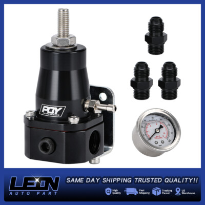 #ad PQY 13129 EFI Adjustable Fuel Pressure Bypass Regulator Motive Gauge 14 36 PSI $25.80