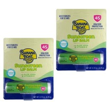 Nourishing Sun Protection   Banana Boat SPF 45 Lip Balm Pack of 2 