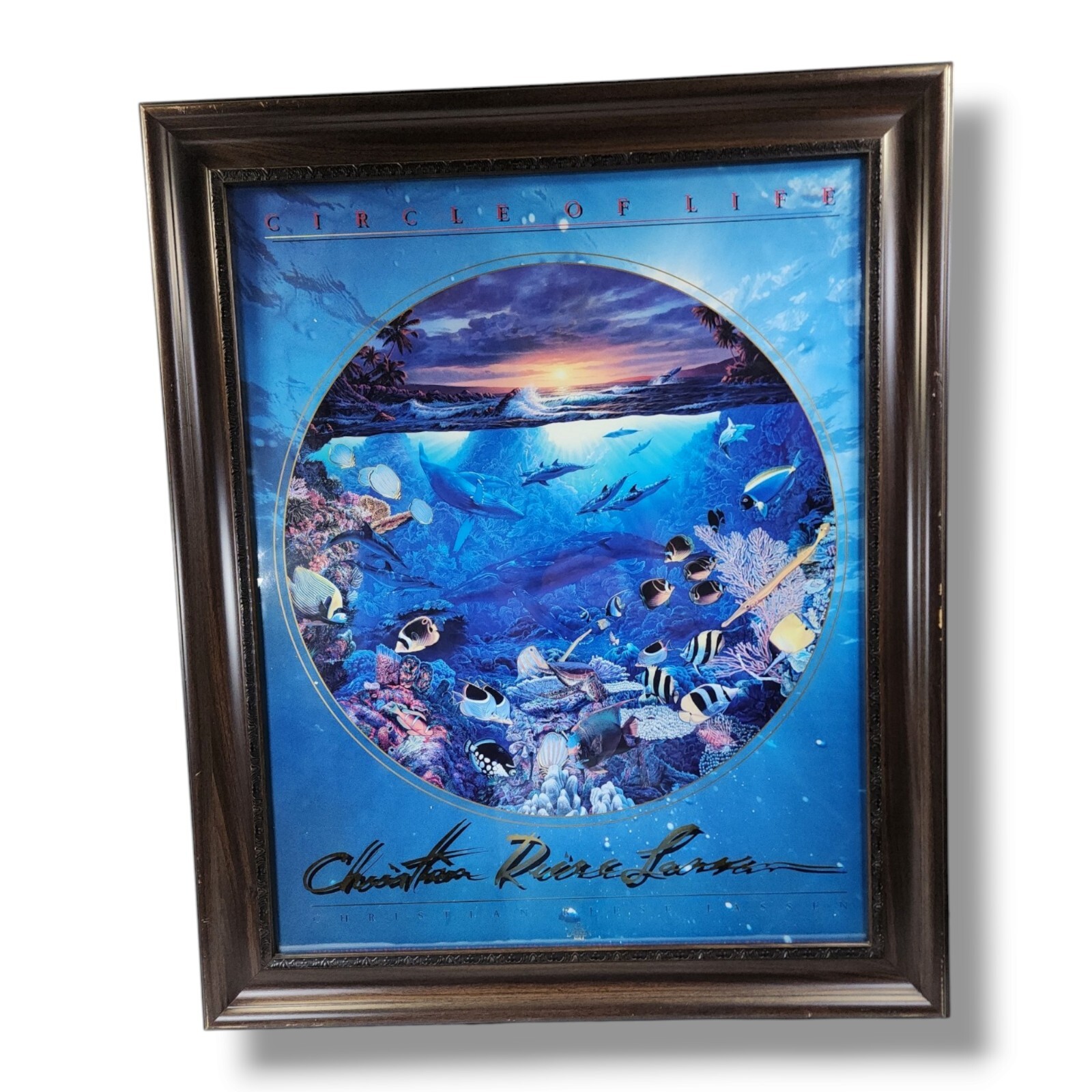 Christian Lassen Disney, Under the Sea on Canvas w/ Appraisal