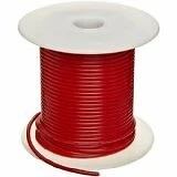 18AWG MILW76D TYPE MW RED STRANDED (16X30) HOOKUP WIRE 100 FOOT ROLL 1000V 80C