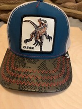 Goorin Bros The Farm CLEVER NWOT Dinosaur Mesh Trucker Cap SM/MD RARE