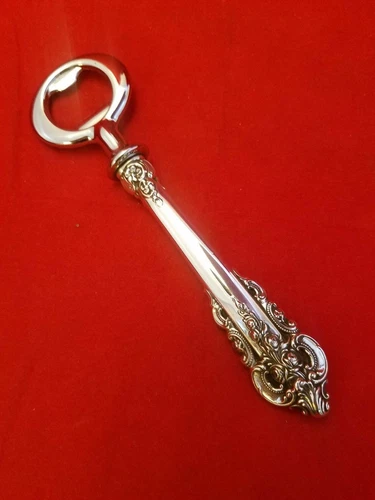 Grande Baroque Wallace Sterling Silver 6" Custom Made Bottle Opener