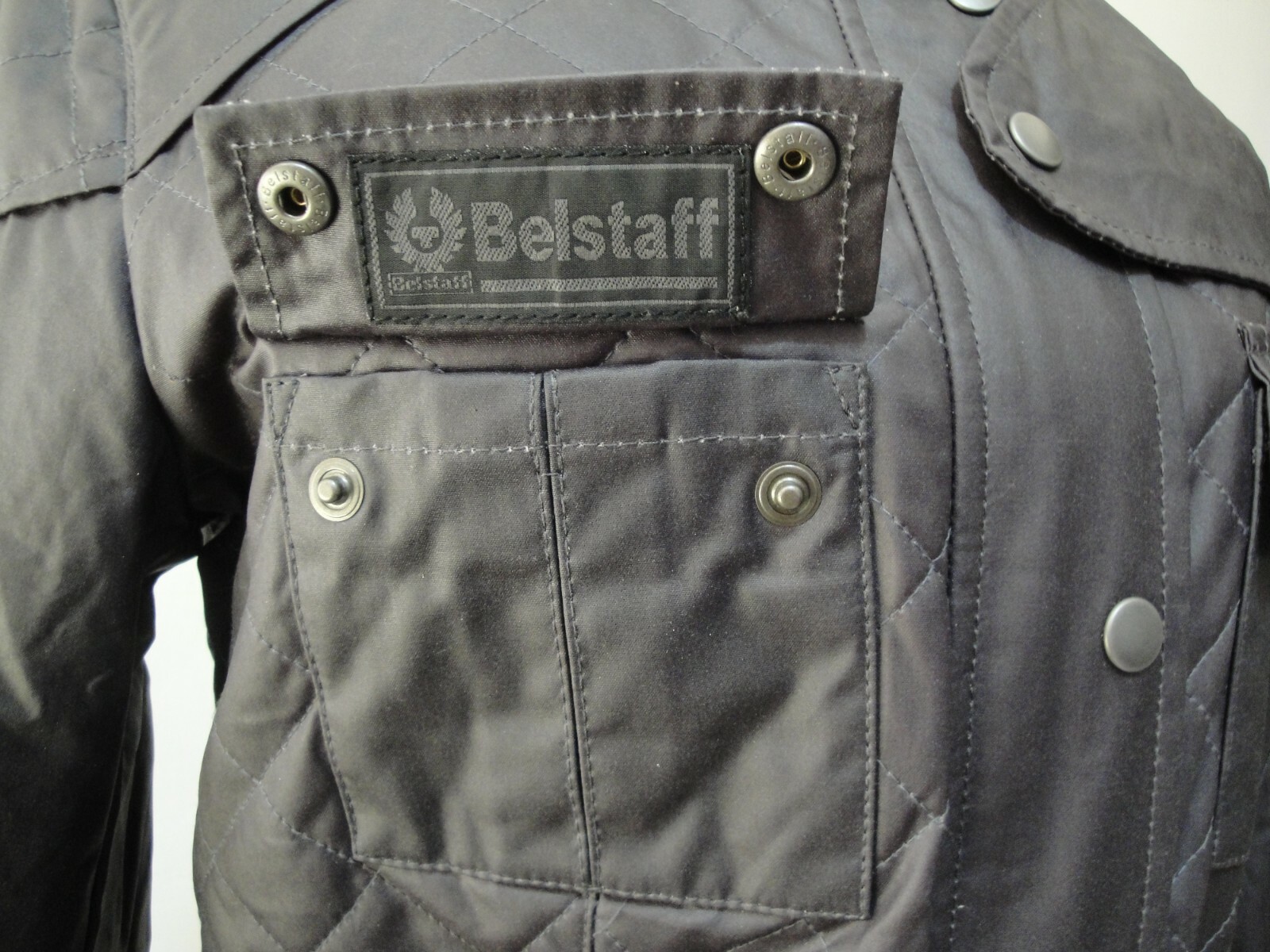 ALTRA Giacca cappotto aderente impermeabile Belstaff BRADFORD G LABEL CERA COTONE TAGLIA 44