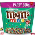M&Ms Minis Chocolate Bag, Milk Chocolate, 800g Party Bag Bulk Chocolate Ideal as