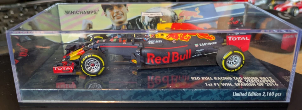 RedBull RB12 VERSTAPPEN 1st F1 Win Spanish GP 2016 1/43 Minichamps Limited Ed - Immagine 2 di 4