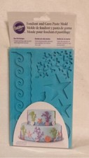 Wilton Fondant Gum Paste Mold Cake Deco Wave Shells Ocean Theme Silicone