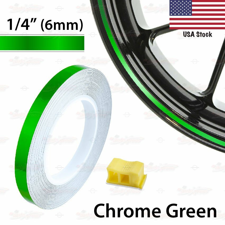 1/4" 6mm PIN STRIPE Car Motorcycle WHEEL RIM Tape Decal Vinyl Stickers