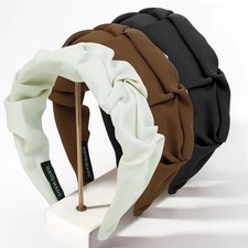 3 PCS Wide Non-Slip Thick Headbands for Women Girls Trendy Hair Bands