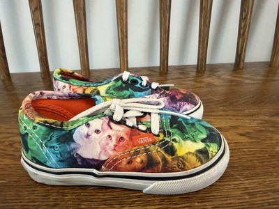 Vans x ASPCA Limited Edition Rainbow Cat Sneakers - Toddler Size 6
