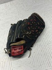 RARE RAWLINGS RBG128B Baseball Glove BLACK Black Widow Spider Web Webbing