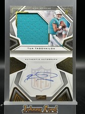 Tua Tagovailoa 2020 Panini Playbook Rookie Booklet Auto Gold 13/99 #202 Dolphins