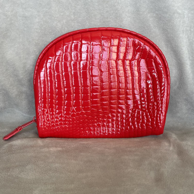 Vintage Amarige De Givenchy Parfums Red Makeup Toiletries Clutch Bag NEW 90 s