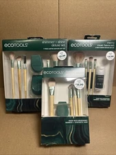3 ECOTOOLS Gift Sets -NEW Unopened, Includes Brushes, Sponges, And Brush Cleaner
