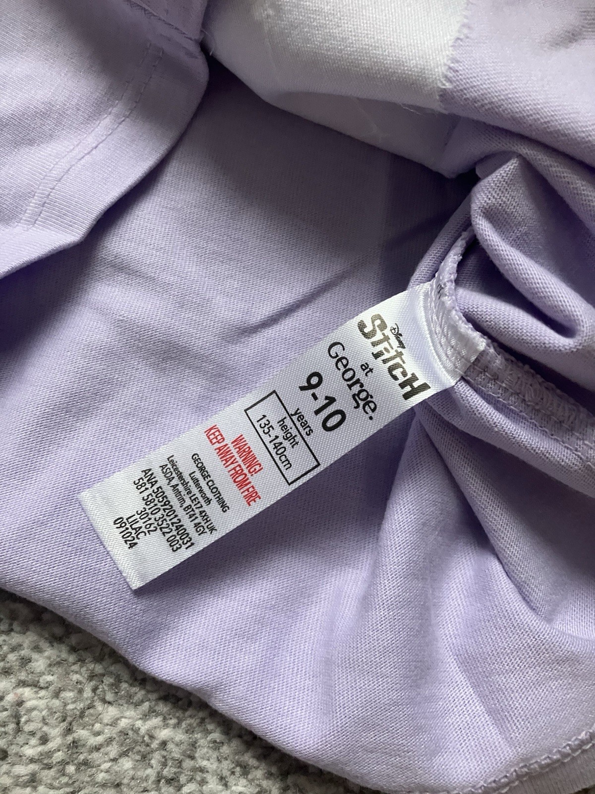Girls George Stitch Top purple 9-10 years image 5