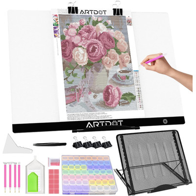 ARTDOT Leuchttisch A2 5D Diamond Painting Lichtplatten Ständer USB