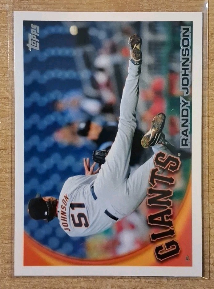 2010 TOPPS RANDY JOHNSON #220 SAN FRANCISCO GIANTS
